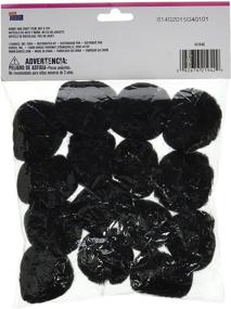 img 1 attached to 🖤 Darice Black Pom Poms - 1.5 Inch, Pack of 15