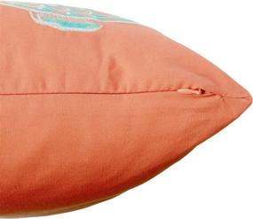 img 2 attached to 🐟 Tommy Bahama Home Batic Fish Decorative Pillow - Multi Orange, 20 x 20 inches