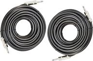 🔌 ignite pro 2x 1/4" to 1/4" 50 ft. true 12 gauge wire awg dj/pro audio speaker cable, pair: premium quality for enhanced sound delivery logo
