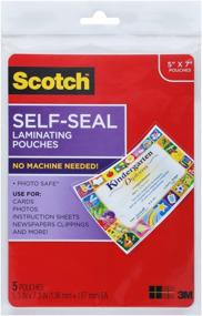 img 4 attached to 📸 Scotch Glossy Document or Photo Laminating Pouch, 5 x 7 Inches, 5-Pack (PL905): Protect and Enhance your Memories