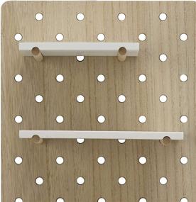 img 2 attached to 📦 Melannco Shelf Pegboard 20X10 Inch White: Organize with Ease and Style!