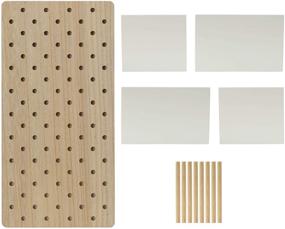 img 3 attached to 📦 Melannco Shelf Pegboard 20X10 Inch White: Organize with Ease and Style!