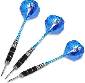 img 1 attached to 🎯 ANSOWNY REMPFHAN Steel Tip Darts Set - Professional 22/26 Grams with Case, Aluminum Shafts and Metal Barrels - 3 Pack