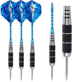 img 2 attached to 🎯 ANSOWNY REMPFHAN Steel Tip Darts Set - Professional 22/26 Grams with Case, Aluminum Shafts and Metal Barrels - 3 Pack