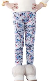 img 4 attached to 🩰 Stretch Printed Leggings for Girls - Pitidrogo Leggings BB130