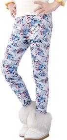 img 3 attached to 🩰 Stretch Printed Leggings for Girls - Pitidrogo Leggings BB130