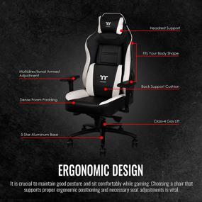 img 3 attached to Thermaltake X Comfort Black Gaming GGC XCO BBLFDL TW Sports & Fitness