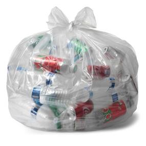 img 3 attached to Aluf Plastics 45 Gallon Clear Trash Bags - (Huge 100 Pack) - 40&#34