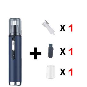 img 3 attached to 💙 ALITERS Men's Ear and Nose Hair Trimmer - USB Charging, Waterproof, Double-Edged Blade - Easy to Clean (Blue)
