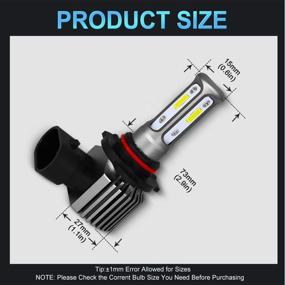 img 1 attached to ⚡️MAXGTRS 9005/HB3 Светодиодный противотуманный свет - 3570 CSP-Chips Светодиодная лампа для противотуманок - 360 градусов - 6000K Ксеноново-белый - Крайне яркая светодиодная лампа для противотуманок.