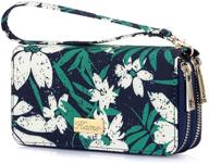 👛 womens wallet wristlet 7 7×3 9(single zipper) - stylish handbags & wallets for women logo
