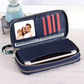 img 2 attached to 👛 Womens Wallet Wristlet 7 7×3 9(Single Zipper) - Stylish Handbags & Wallets for Women