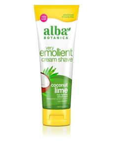 img 4 attached to 🥥 Alba Botanica Very Emollient Cream Shave - Coconut Lime (8 Oz), Pack of 1, Varying Packaging