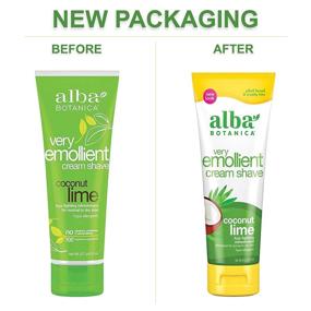img 3 attached to 🥥 Alba Botanica Very Emollient Cream Shave - Coconut Lime (8 Oz), Pack of 1, Varying Packaging