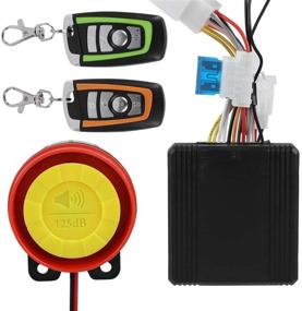 img 4 attached to Powerful 12V Motorcycle Alarm System with Remote Control Engine Start - 125dB
