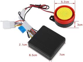 img 1 attached to Powerful 12V Motorcycle Alarm System with Remote Control Engine Start - 125dB