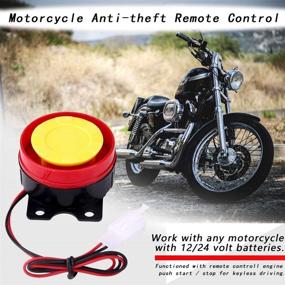 img 3 attached to Powerful 12V Motorcycle Alarm System with Remote Control Engine Start - 125dB