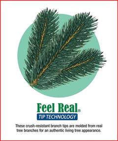 img 2 attached to 🎄 National Tree Company 9-Feet Pre-Lit Blue Christmas Garland: Downswept Douglas Fir with White Lights