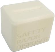 intulon safety razor disposal case - off white, medium size logo