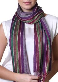 img 4 attached to Womens Shimmer Multicolor Metallic Pashmina Women's Accessories