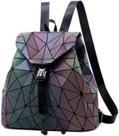 👜 geometric luminous handbags: stylish holographic crossbody women's handbags & wallets for wristlets logo