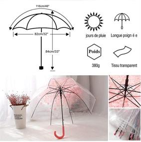 img 2 attached to Blossoms Transparent Umbrella Windproof Weddings