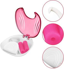 img 2 attached to 💼 Convenient Retainer Box Sets: Pink and Green Retainer Case with Aligner Removal Tool and Invisible Chewer for Oral Care, Denture and Mouth Guard Storage