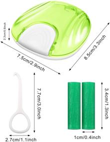 img 3 attached to 💼 Convenient Retainer Box Sets: Pink and Green Retainer Case with Aligner Removal Tool and Invisible Chewer for Oral Care, Denture and Mouth Guard Storage