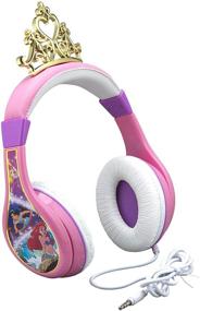 img 3 attached to 👸 Disney Princess Kids Headphones: Adjustable Stereo Over Ear Headset for Children with Parental Volume Control - Tangle-Free Wired Cord - Kid Friendly and Safe - Pink DP-140.EXv6