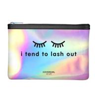 🌈 stylishly organize with covergirl york lash holographic pouch logo