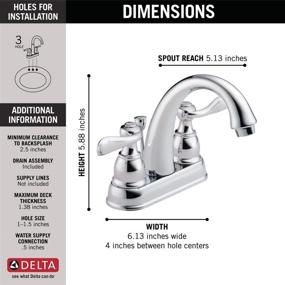img 1 attached to Efficient and Stylish Windemere 2 Handle Centerset Bathroom B2596LF for a Modern Upgrade