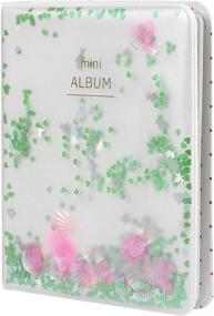 img 1 attached to 📸 Green Cute Shell Photo Album with 20 Pockets for Fujifilm Instax Mini 9 8 8+ 70 90 25 7s 50s Polaroid PIC-300P Films - Woodmin Compatibility