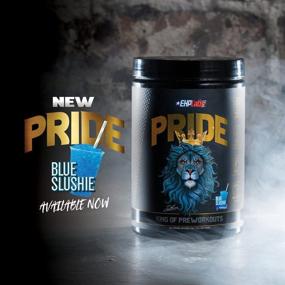 img 2 attached to 💪 Продукт Pride Pre-Workout Supplement от EHPlabs - Улучшение энергии, повышенная концентрация, мощные мышечные насосы и быстрое восстановление мышц - 40 порций (Blue Slushie)