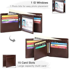 img 3 attached to GOIACII Wallets Genuine Leather Blocking Men's Accessories in Wallets, Card Cases & Money Organizers