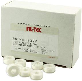 img 1 attached to Fil-Tec 100 White Clear-Glide Prewound L-Size Bobbins for Home Sewing & Embroidery - Perfect Thread Solution