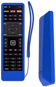 img 4 attached to SIKAI Remote Case Compatible With Vizio XRT510 Smart TV Remote Skin-Friendly Shockproof Silicone Cover For Vizio XRT510 Remote Washable Anti-Lost With Remote Loop (Blue)