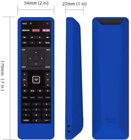 img 3 attached to SIKAI Remote Case Compatible With Vizio XRT510 Smart TV Remote Skin-Friendly Shockproof Silicone Cover For Vizio XRT510 Remote Washable Anti-Lost With Remote Loop (Blue)