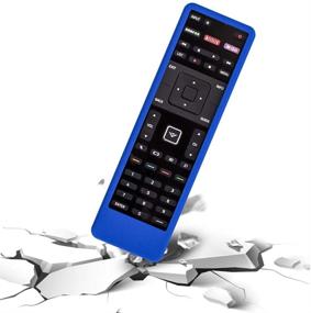 img 1 attached to SIKAI Remote Case Compatible With Vizio XRT510 Smart TV Remote Skin-Friendly Shockproof Silicone Cover For Vizio XRT510 Remote Washable Anti-Lost With Remote Loop (Blue)