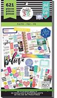 📅 me &amp; my big ideas value pack stickers for classic planner - the happy planner scrapbooking supplies - faith theme - multi-color &amp; gold foil - great for projects, albums - 30 sheets, 621 stickers logo