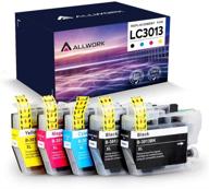 🖨️ allwork lc3013 compatible ink cartridges: brother lc3013 replacement for mfc-j497dw, j491dw, j690dw, j895dw printer (5packs) logo