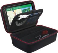 📍 bovke hard gps case for garmin drivesmart 65/61 lmt-s & nuvi 2797lmt gps navigator system – with extra space for car charger, friction mount, usb cable accessories – black (inside black) logo