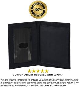 img 2 attached to 🔒 LeatherBoss Police Shield Holder: Stylish Bifold Men's Accessories for Law Enforcement