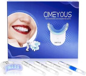 img 4 attached to CIMEYOUS 32X Led Light Teeth Whitening Kit: Gentle Whitening for Sensitive Teeth | Includes (3) 35% Carbamide Peroxide Whitening Gel & (1) 2ml Desensitizing Gel | Professional Whitener for Easy Results in One Week