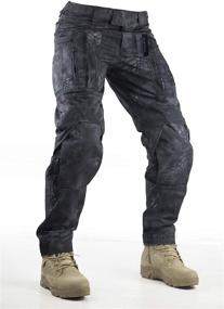 img 4 attached to 👖 Premium Men's Survival Tactical Gear Pants with Knee Pads: Ideal for Hunting, Paintball, Airsoft & Military Camo Combat