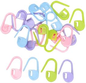 img 2 attached to BeeSpring's Premium Collection: 20pcs Knitting Crochet Locking Stitch Markers for Effortless Crafting!