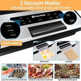 img 3 attached to 🔒 13.8" Professional Vacuum Sealer Machine with Built-in Cutter - Heavy Duty S.S. Vacuum Sealer, ETL Listed