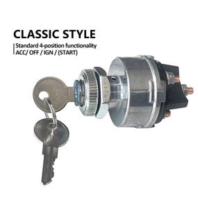 img 3 attached to 🔑 MGI SpeedWare 12v Universal 4-Position Ignition Key Switch: Acc/Off/IGN/Start