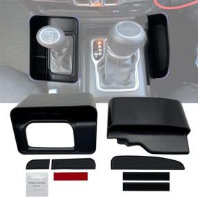 img 4 attached to 🚗 JOJOMARK Совместим с аксессуарами Jeep Wrangler JL, JLU и Gladiator JT - Органайзер для автоматической коробки передач для моделей 2022-2018