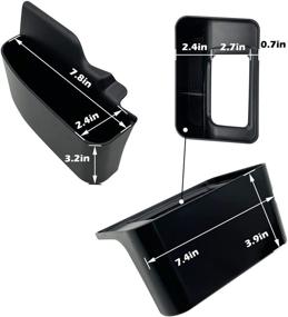 img 1 attached to 🚗 JOJOMARK Совместим с аксессуарами Jeep Wrangler JL, JLU и Gladiator JT - Органайзер для автоматической коробки передач для моделей 2022-2018