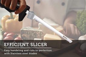 img 1 attached to 🔪 Effortless Slicing and Carving with the Courant Electric Knife - Soft Comfort Grip Handle, Precision Blades, and Even Slicer